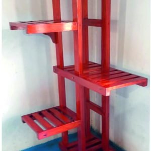 Wooden Corner Stand 5 Step | Shelf Planter Pots Shelves, Multi Plants Indoor Outdoor Garden Planter Display, Shelving Unit for Patio Garden Corner Balcony Living Room