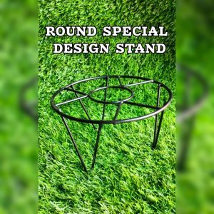 Round Special Design Stand | Plant Round Stand | Metal Flower Pot Holder Indoor Corner Outdoor Display Shelf for Home Garden Balcony Decoration