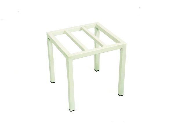 Metal Plant Stand 8 x 8 inch | Flower Metal Pot Stand For Outdoor Plants / Indoor Pot Stands plant of Heavy Duty Metal in White and Black Colour - Image 4