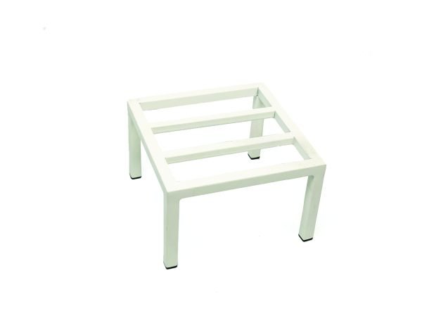 Metal Plant Stand 8 x 8 inch | Flower Metal Pot Stand For Outdoor Plants / Indoor Pot Stands plant of Heavy Duty Metal in White and Black Colour - Image 6