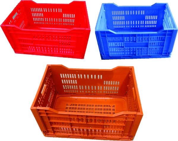 Plastic Collapsible Crates_Folding Crates | Portable Foldable Crate | Collapsible Basket, 10 kg and 26 kg Capacity | Heavy Duty Durable Plastic Stackable Crates for Storage and Organizing, Big & Small Size with Multicolour - Image 7