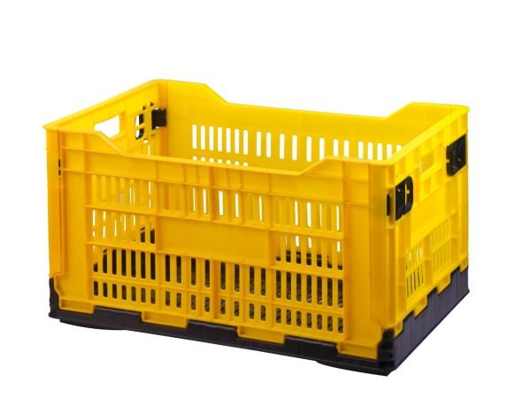 Plastic Collapsible Crates_Folding Crates | Portable Foldable Crate | Collapsible Basket, 10 kg and 26 kg Capacity | Heavy Duty Durable Plastic Stackable Crates for Storage and Organizing, Big & Small Size with Multicolour - Image 4