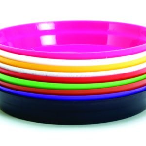14 inch Plate | Black, Brown, Multicolor | Saucer for Pots UV Treated Round Bottom Tray/Plate/Saucer Heavy Duty Highly Durable Plant saucer Gamla for Indoor Home Decor & Outdoor Balcony Garden