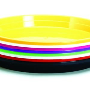 16 inch Plate | Black, Brown, Multicolor | Saucer for Pots UV Treated Round Bottom Tray/Plate/Saucer  Heavy Duty Highly Durable Plant saucerGamla for Indoor Home Decor & Outdoor Balcony Garden