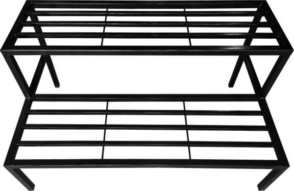 2 STEP PLANT STAND | Plant Stand Iron Indoor/Outdoor Flower Plant Stand For Balcony Plant Stands Plant stand for indoor living room Plant Gamla Stand Heavy Duty Iron Used for Home Garden Balcony