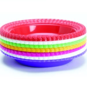 Plates | Multicolour Plate | Plant Saucer | Plastic Saucers Drip Trays 4 inch Flower Pot Tray for Indoors & Outdoor Plants or Planter pots | 4 inch Plate
