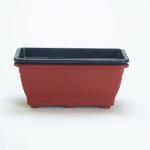 Ruby Pot 001 | Indoor and for Outdoor Flower Pots/Planters, Table Top Decorative Pot Brown & Black