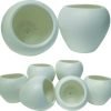 Apple Pot | Apple Small White Plastic Pots for Indoor Plants, Planters, Flower, Pots, gamla, Outdoor, Balcony, Home, Round, Garden, Office Decor
