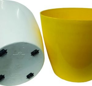 Cool Pot with Wheel | 100% Virgin Plastic Cool Pot with Wheel | Home Planters, Terrace, Garden Etc., Suitable for Home Indoor & Outdoor Gardening Plants