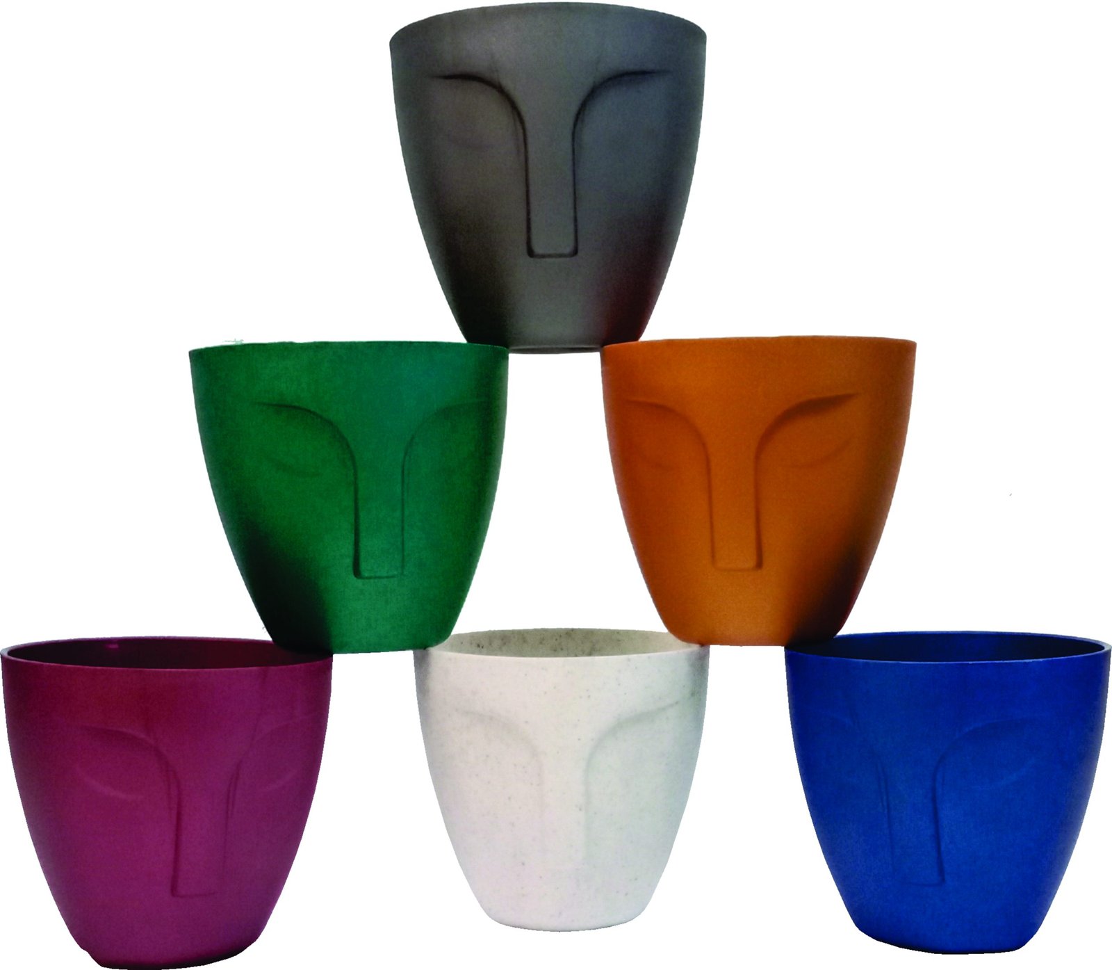 Dhuru 01 | Garden Planters for Home | Plant Container | Decor Pots | Plastic Pots with Multi Colors