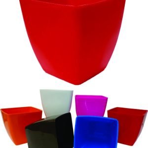 Dia Pot | Square Plastic Planter Multicolour | Table Top Pot | 4, 5, 9 inch Pots