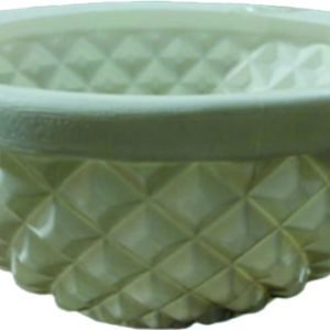 Holden Pot | 12" Inch Round Shape Designer Fancy Decorative White Holden Pot Kohinoor Finishing Plastic Indoor and Outdoor Flower Pot for Gift Purpose/Home/Office/Garden Décor