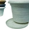 Jaguar Lasvegas Pot | Plastic Jaguar Lasvegas Pot with Bottom Tray Suitable for Home and Garden