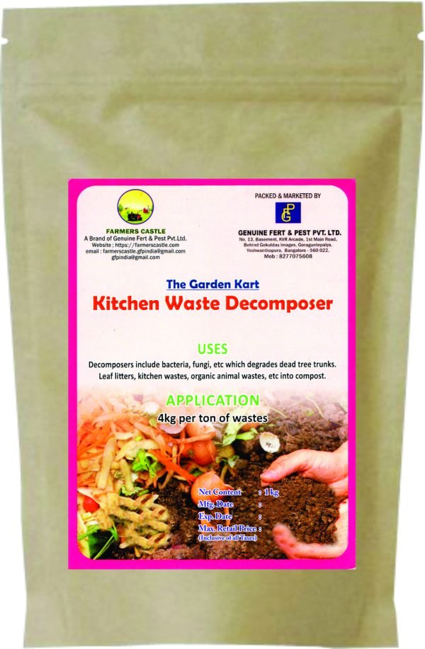 Kitchen Waste Decomposer Powder | Decomposition of Organic Kitchen Waste into Compost
