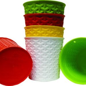 Marayam Pot | Plastic Round Mega Indoor and Outdoor Pot | 5 inch Multicolour