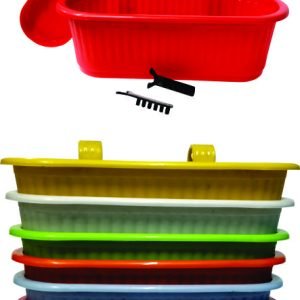Railing Pot | Hook Type Hanging Flower Pot / Railing Planter for Plants Multi Color