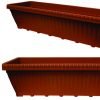 Royal Gardenia 5 inch | Plastic Window Planters | Rectangular Planters for Home & Balcony Garden | Pots for Home Plants and Gardens | Plant Pots for Home Gardening | Rectangular Modern Design Durable Plastic Plant Pot for Gardening