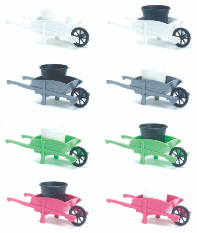 Trolly Set (1030) Pot | Modern Trolly Pot Plastic | For Decorative, Indoor and Outdoor, Garden, Home, Office Use Multicolors | Plant Pot, Decorative Modern Indoor Planter Flower Pots, Home Garden Decor Planter for Living Room Bedroom Interior