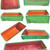 HDPE Vegetable Growing Beds | HDPE UV Protected Green Color Rectangular Plants Grow Bags Suitable for Vegetable Terrace Gardening with PVC Pipe Support