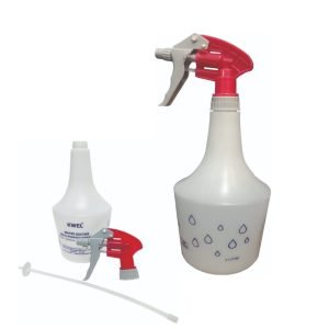 KWEL Spray Bottle Double-Shot Trigger for Gardening Cleaning - Size 1000ML - Aqua | 1 Ltr Sprayer White (D/S)
