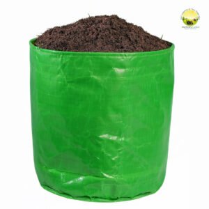 HDPE GREEN GROW BAGS 250 GSM | Round, Rectangle Shaped Green Colour Plants Grow Bags Suitable for Terrace and Vegetable Gardening