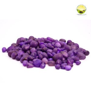 Purple Onyx Pebbles | Multi Purpose Polished Glossy Decorative Onyx Stone for Decoration & Home Decor