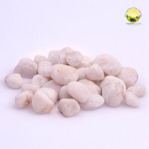 Normal Pebbles | Unpolished White Marble Pebbles For Garden Decor | Stone/Pebbles