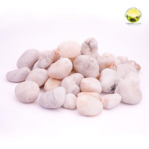 Natural Pebbles | Natural Decorative White Stones White Decorative Pebbles -for Gardens, Vase Filler, Aquariums and Water Features