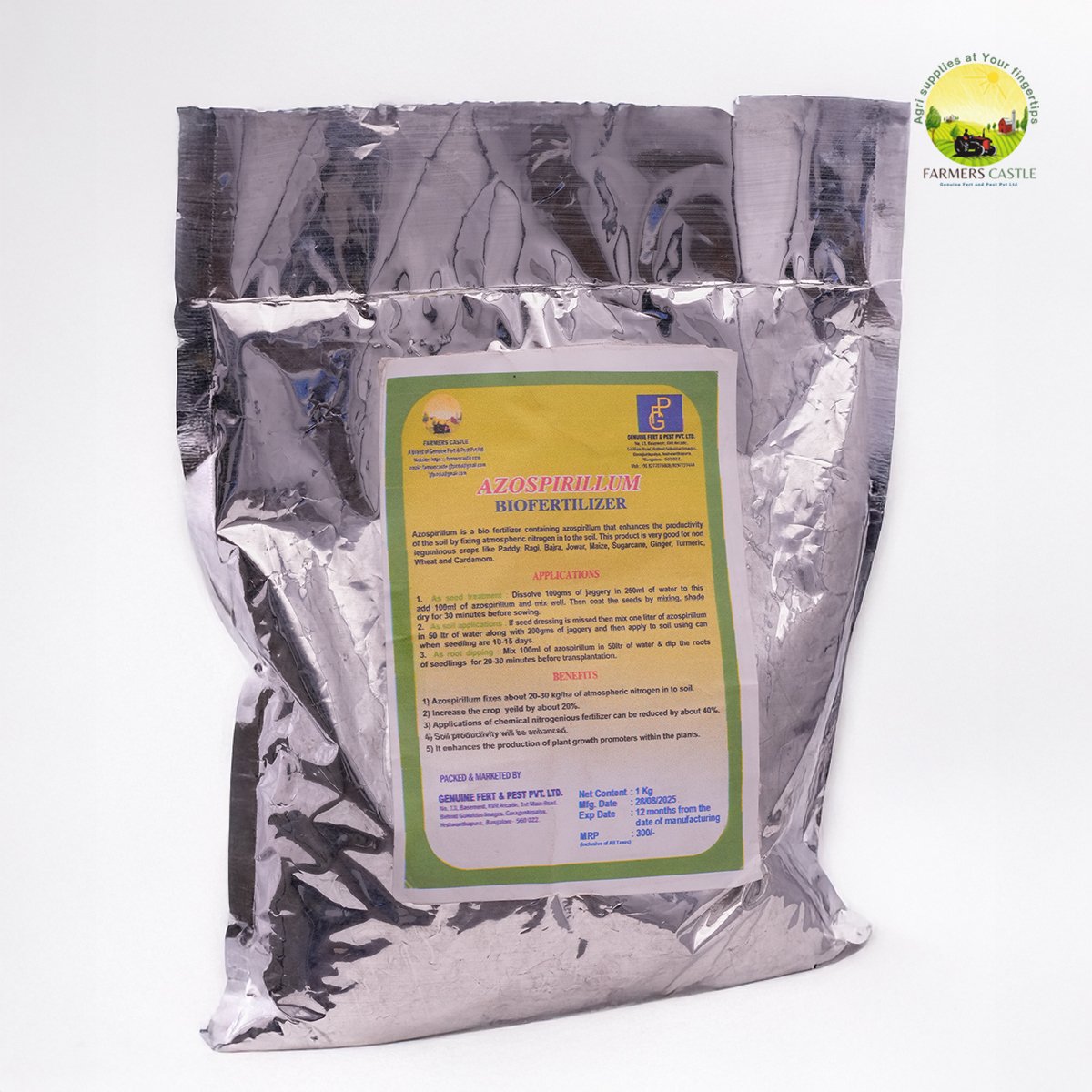 AZOSPIRILLUM BIOFERTILIZER Powder | Growth Promoter | Azospirillum Nitrogen Fixing Biofertilizer 2 DSC4722