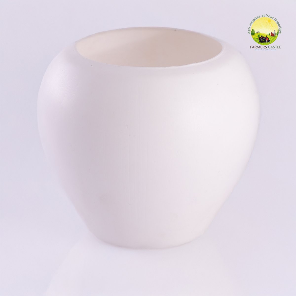 Apple Pot | Apple Small White Plastic Pots for Indoor Plants, Planters, Flower, Pots, gamla, Outdoor, Balcony, Home, Round, Garden, Office Decor 1 Apple Pot | Apple Small White Plastic Pots for Indoor Plants, Planters, Flower, Pots, gamla, Outdoor, Balcony, Home, Round, Garden, Office Decor