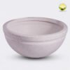 Jaguar Lotus Bowl | Round Planter (Stone White)(Extra Large) (Without Drainage Hole) || Pots for Plants || High Grade Polymer || Lightweight || Indoor-Outdoor || Non-Breakable|| Plant Directly in it