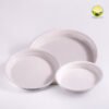 White Tray | Gardening Round Bottom Tray (Plates/Saucer) | Round Plastic Plate White