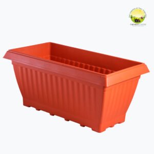 Royal Planter Pot | Rectangle Royal Planter Pots | Plant Pots Suitable Planters, Terrace, Garden Etc | Indoor & Outdoor Gardening Terracotta Color