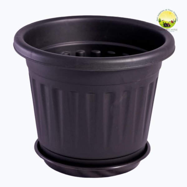 Grow Pot | Plastic Pot for Home & Garden | Black, Terracotta, White