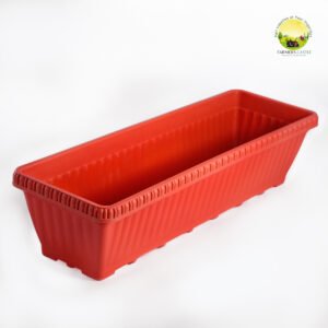 Royal Gardenia 5 inch | Plastic Window Planters | Rectangular Planters for Home & Balcony Garden | Pots for Home Plants and Gardens | Plant Pots for Home Gardening | Rectangular Modern Design Durable Plastic Plant Pot for Gardening