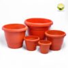 Nursery Terracota Color Plastic Nursery pots | 11, 16, 18, 22 inch Plastic Pots | Nursery Plastic pots | Terracota Color Plastic Nursery Flowering pots | Nursery pots for Small Plants and saplings | Brown and Black