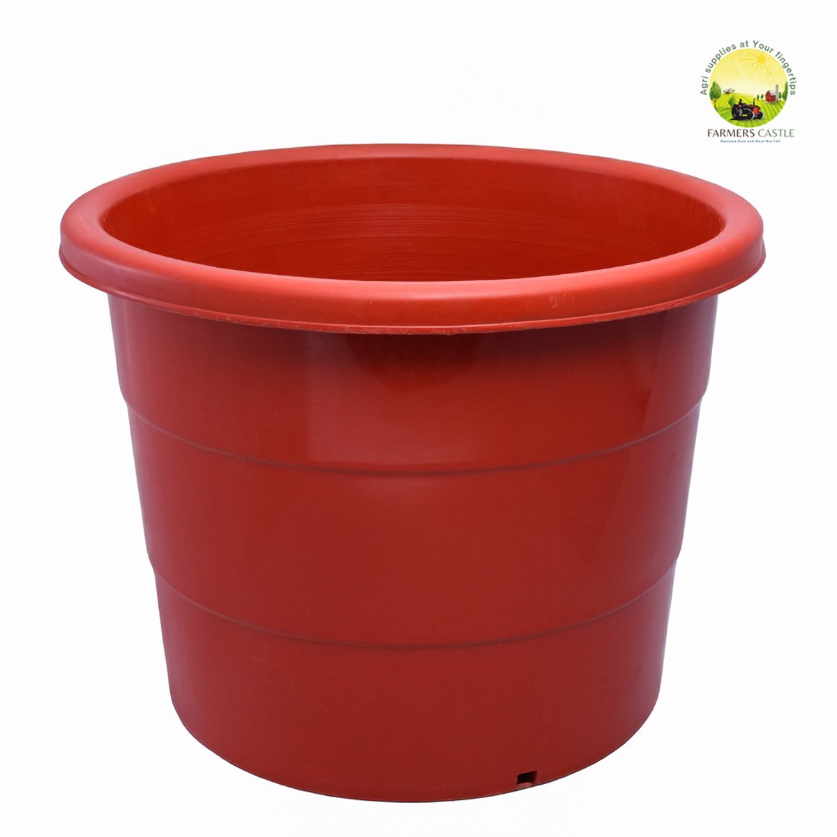 Nursery Terracota Color Plastic Nursery pots | 11, 16, 18, 22 inch Plastic Pots | Nursery Plastic pots | Terracota Color Plastic Nursery Flowering pots | Nursery pots for Small Plants and saplings | Brown and Black 2 DSC5389